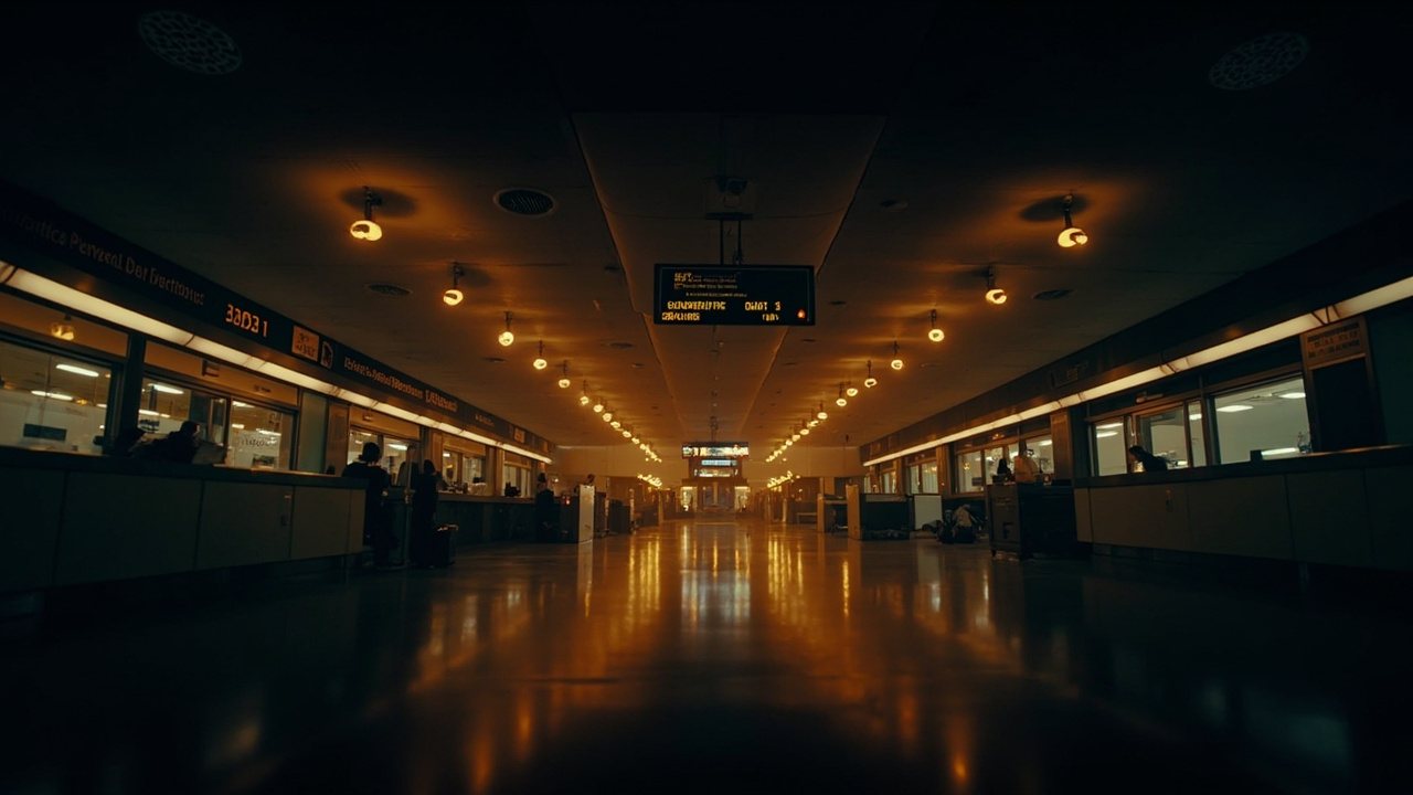 深夜航站樓，落地即有人接應